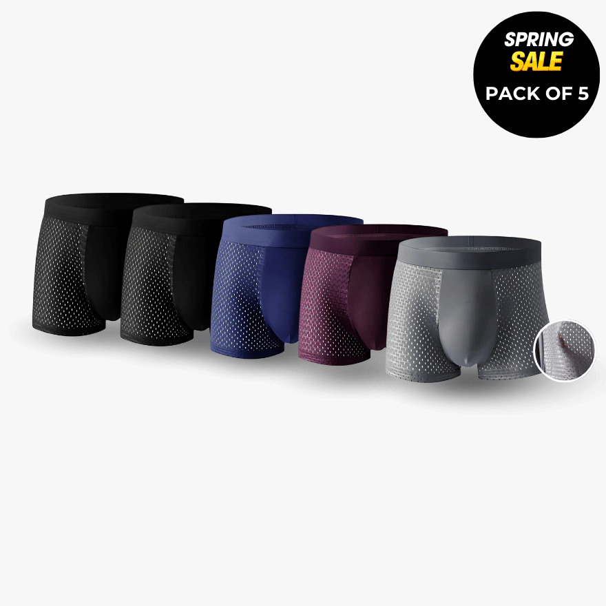 BOXHERO BAMBOO FIBRE BOXER SHORTS - FOR ALL-DAY COMFORT 5-PACK
